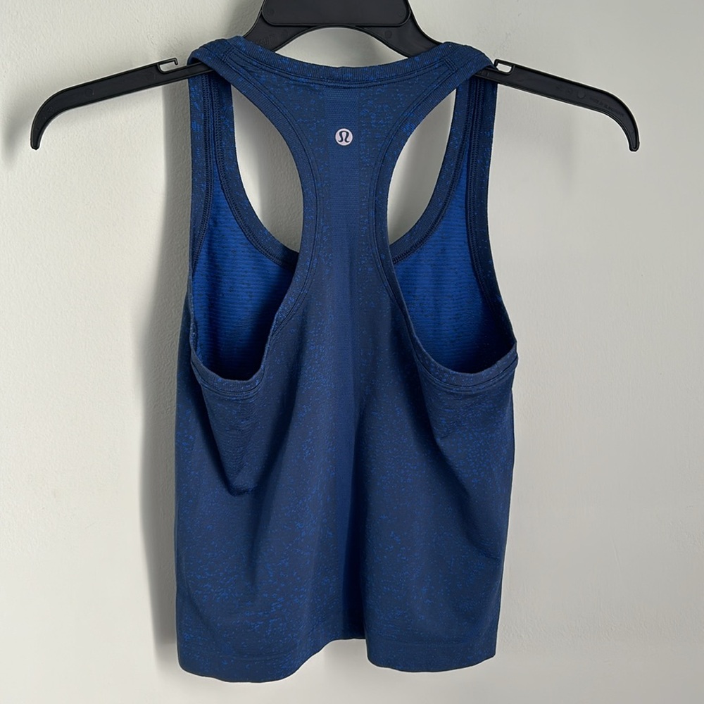 lululemon athletica Blue Racerback Tank Top